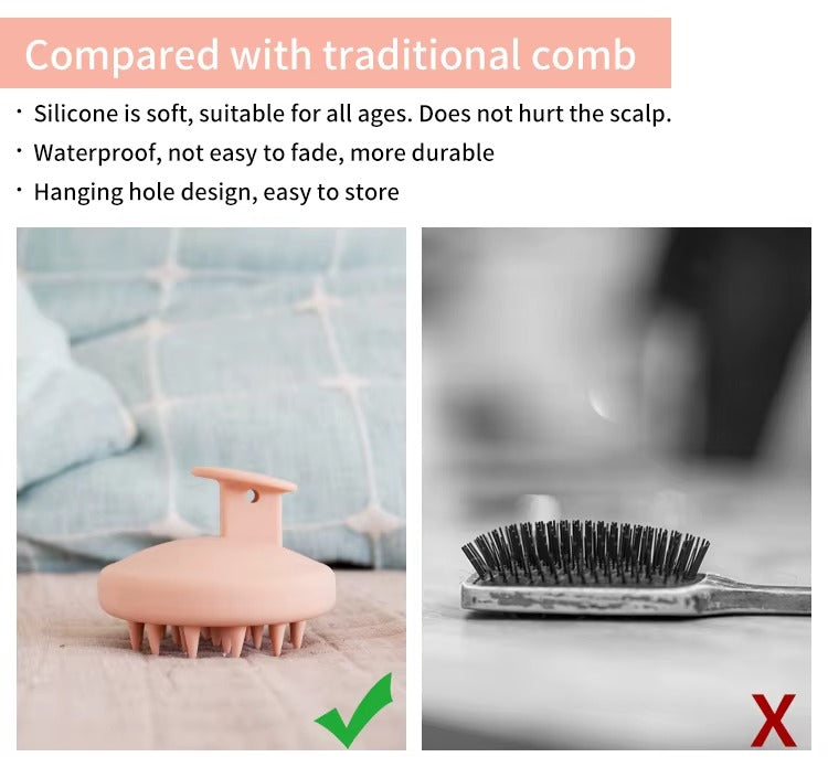 Anti-Bacterial Silicone Scalp Massage Brush